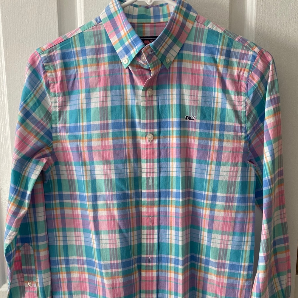 Vineyard Vines Boys M 12-14 Button Down